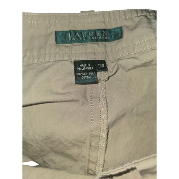 Lauren Ralph Lauren Women’s trousers tan brown khaki Pants Size 18w - Picture 4 of 5